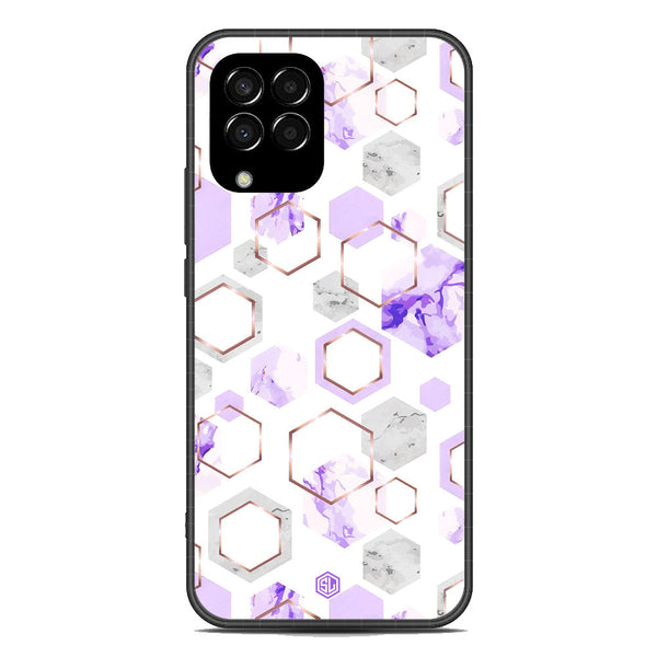 Stylish Marble Series Soft Phone Case - Metal Case - Design 5 - Samsung Galaxy M33
