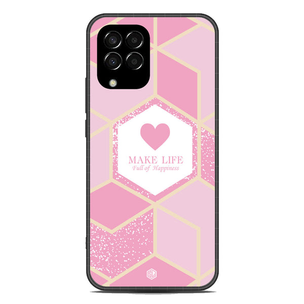 Happiness Series Soft Phone Case - Metal Case - Design 3 - Samsung Galaxy M33