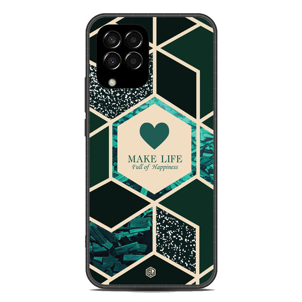 Happiness Series Soft Phone Case - Metal Case - Design 4 - Samsung Galaxy M33