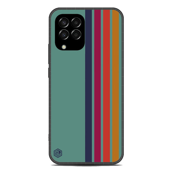 Retro Stripes Series Soft Phone Case - Metal Case - Design 5 - Samsung Galaxy M33