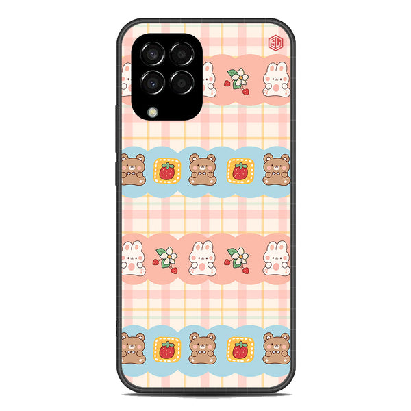 Cute Korean Design Series Soft Phone Case - Metal Case - Design 5 - Samsung Galaxy M33