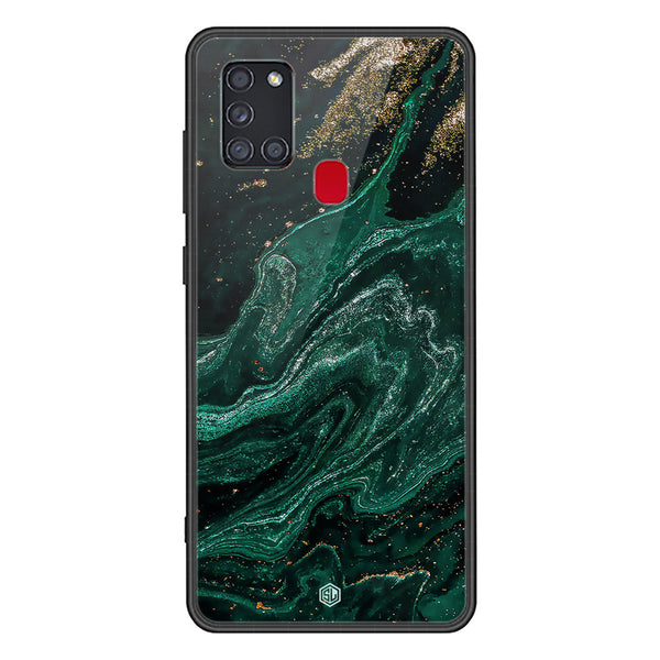 Marble Series Soft Phone Case - Premium Glass Case - Design 3 - Samsung Galaxy A21s