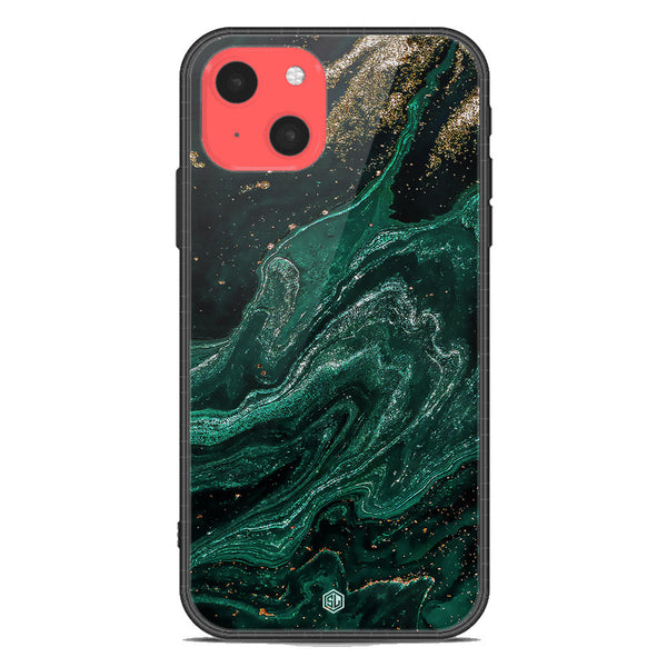 Marble Series Soft Phone Case - Premium Glass Case - Design 3 - iPhone 13 Mini