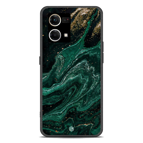 Marble Series Soft Phone Case - Premium Glass Case - Design 3 - Oppo Reno 7 4G