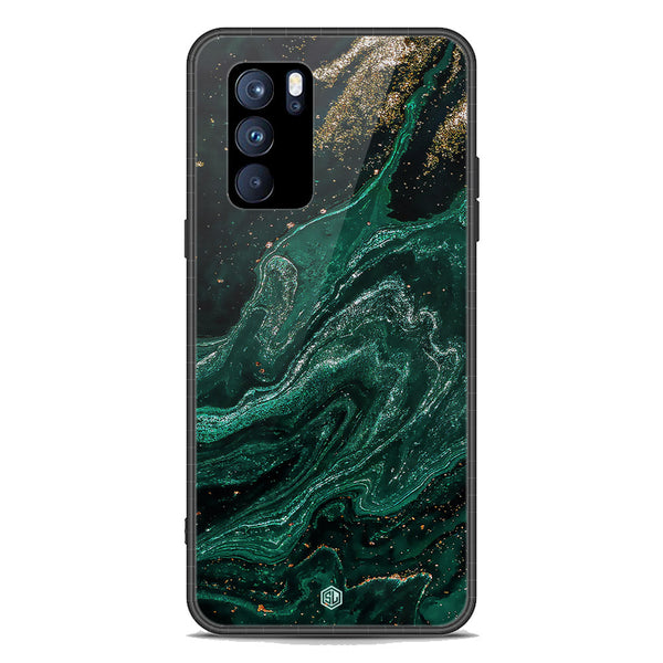 Marble Series Soft Phone Case - Premium Glass Case - Design 3 - Oppo Reno 6 5G