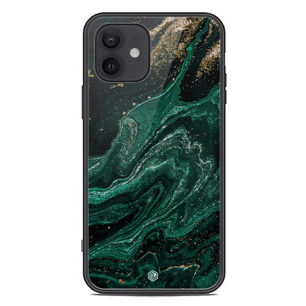 Marble Series Soft Phone Case - Premium Glass Case - Design 3 - iPhone 12