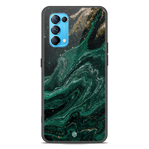 Marble Series Soft Phone Case - Premium Glass Case - Design 3 - Oppo Reno 5 4G