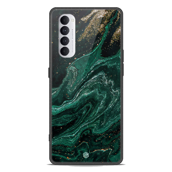 Marble Series Soft Phone Case - Premium Glass Case - Design 3 - Oppo Reno 4 Pro 5G