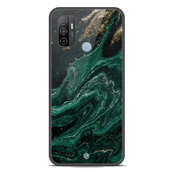 Marble Series Soft Phone Case - Premium Glass Case - Design 3 - Oppo A53