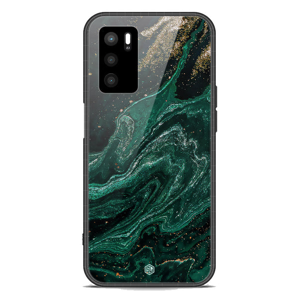 Marble Series Soft Phone Case - Premium Glass Case - Design 3 - Oppo A16s