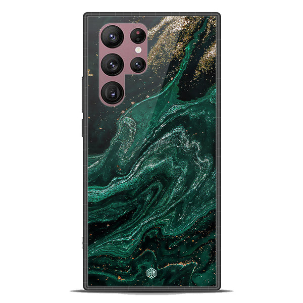 Marble Series Soft Phone Case - Premium Glass Case - Design 3 - Samsung Galaxy S22 Ultra 5G