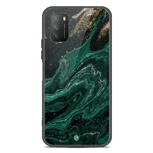 Marble Series Soft Phone Case - Premium Glass Case - Design 3 - Xiaomi Poco M3