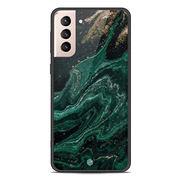 Marble Series Soft Phone Case - Premium Glass Case - Design 3 - Samsung Galaxy S21 FE 5G