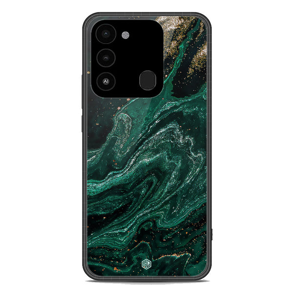 Marble Series Soft Phone Case - Premium Glass Case - Design 3 - Tecno Spark 8C
