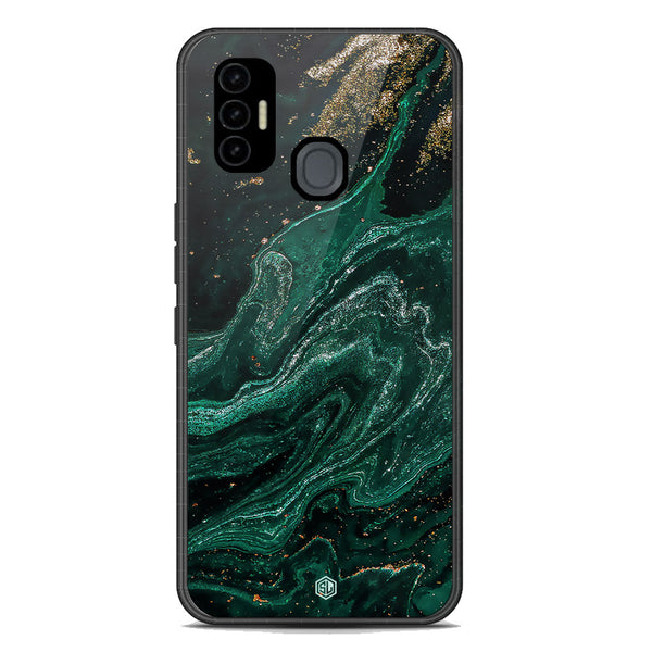 Marble Series Soft Phone Case - Premium Glass Case - Design 3 - Tecno Spark 7