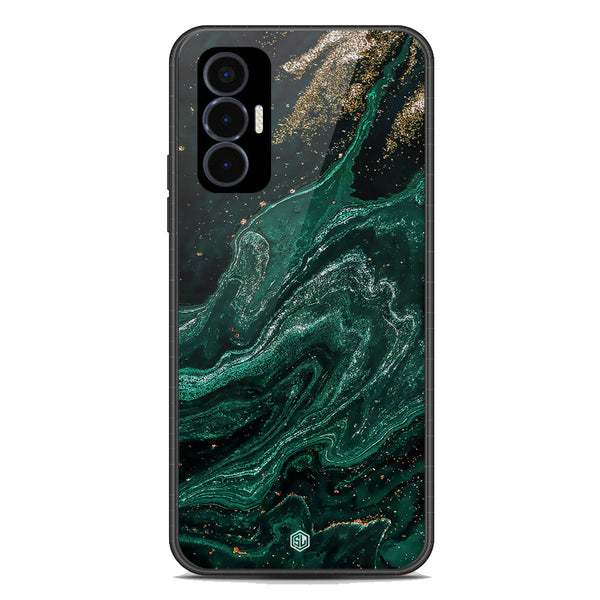 Marble Series Soft Phone Case - Premium Glass Case - Design 3 - Tecno Pova 3