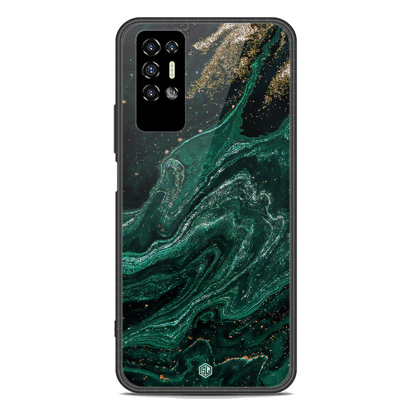Marble Series Soft Phone Case - Premium Glass Case - Design 3 - Tecno Pova 2