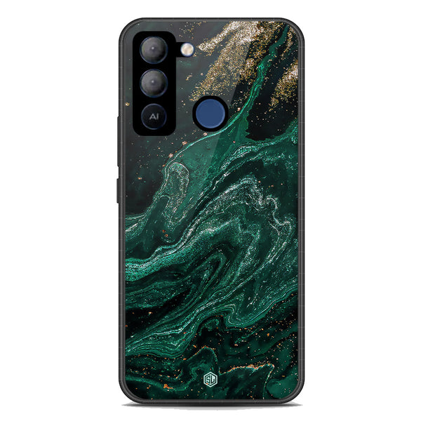 Marble Series Soft Phone Case - Premium Glass Case - Design 3 - Tecno Pop 5 LTE