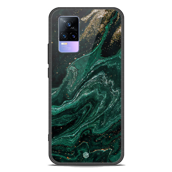 Marble Series Soft Phone Case - Premium Glass Case - Design 3 - Vivo Y73