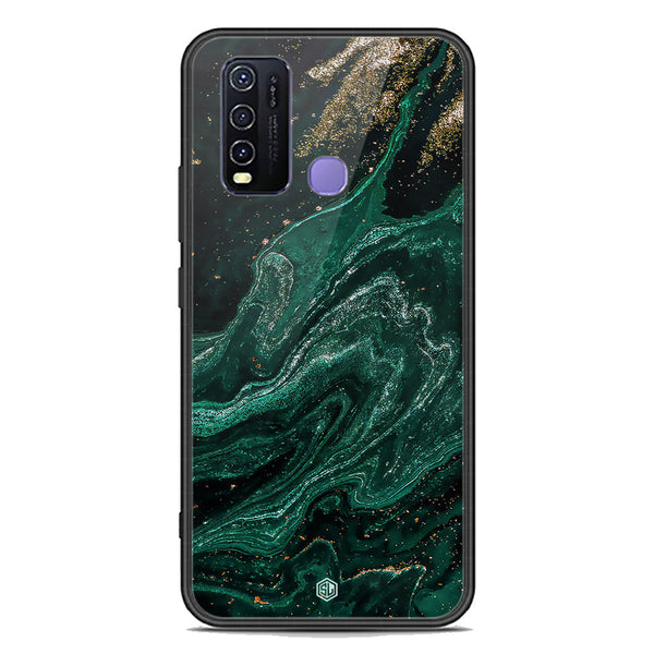 Marble Series Soft Phone Case - Premium Glass Case - Design 3 - Vivo Y50