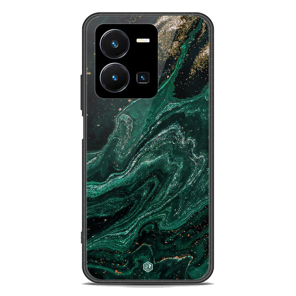 Marble Series Soft Phone Case - Premium Glass Case - Design 3 - Vivo Y35