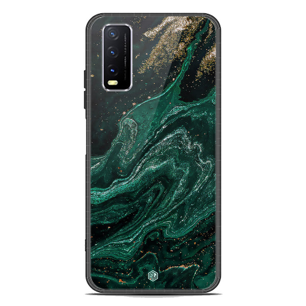 Marble Series Soft Phone Case - Premium Glass Case - Design 3 - Vivo Y20i