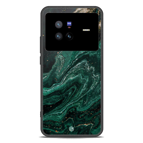 Marble Series Soft Phone Case - Premium Glass Case - Design 3 - Vivo X80