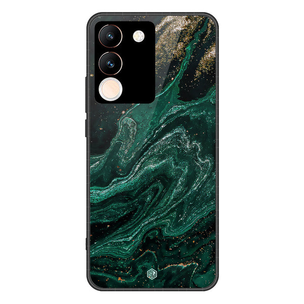 Marble Series Soft Phone Case - Premium Glass Case - Design 3 - Vivo V29e