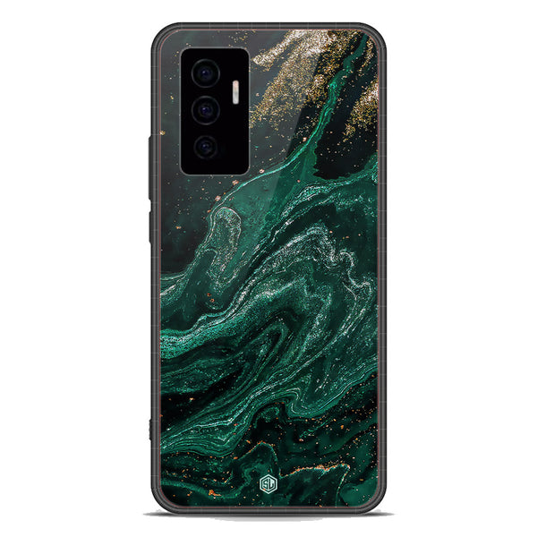 Marble Series Soft Phone Case - Premium Glass Case - Design 3 - Vivo V23e