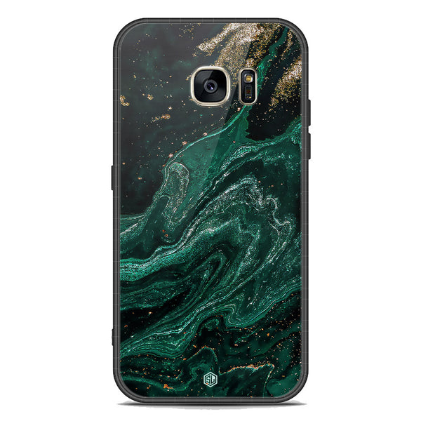 Marble Series Soft Phone Case - Premium Glass Case - Design 3 - Samsung Galaxy S7