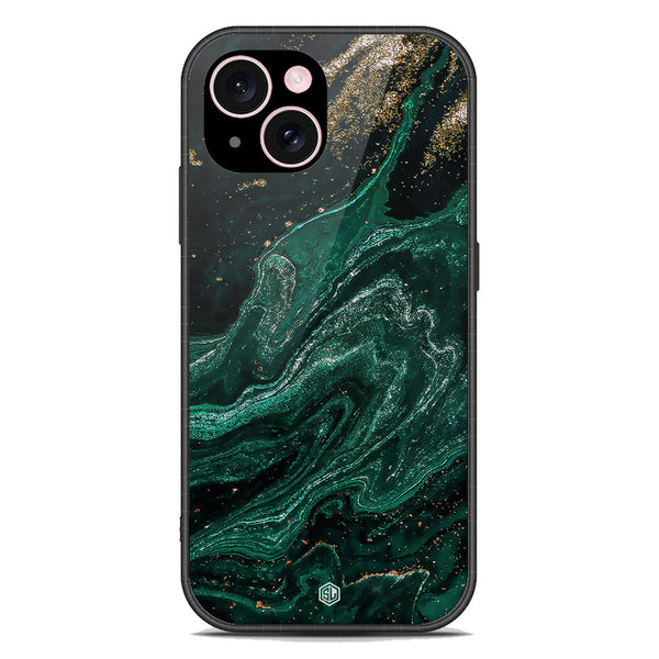 Marble Series Soft Phone Case - Premium Glass Case - Design 3 - iPhone 15