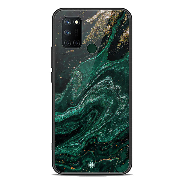 Marble Series Soft Phone Case - Premium Glass Case - Design 3 - Realme 7i