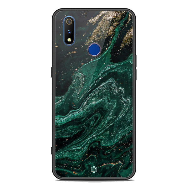 Marble Series Soft Phone Case - Premium Glass Case - Design 3 - Realme 3i