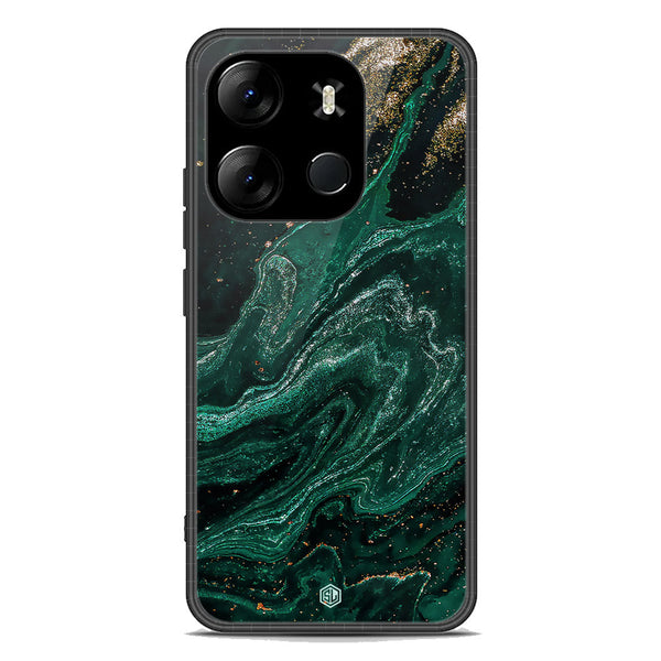 Marble Series Soft Phone Case - Premium Glass Case - Design 3 - Infinix Smart 7