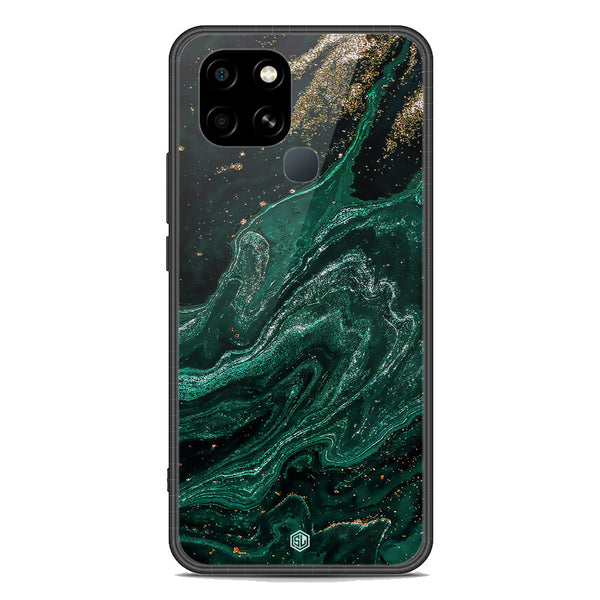 Marble Series Soft Phone Case - Premium Glass Case - Design 3 - Infinix Smart 6