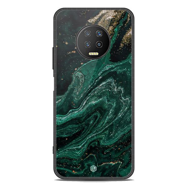 Marble Series Soft Phone Case - Premium Glass Case - Design 3 - Infinix Note 7