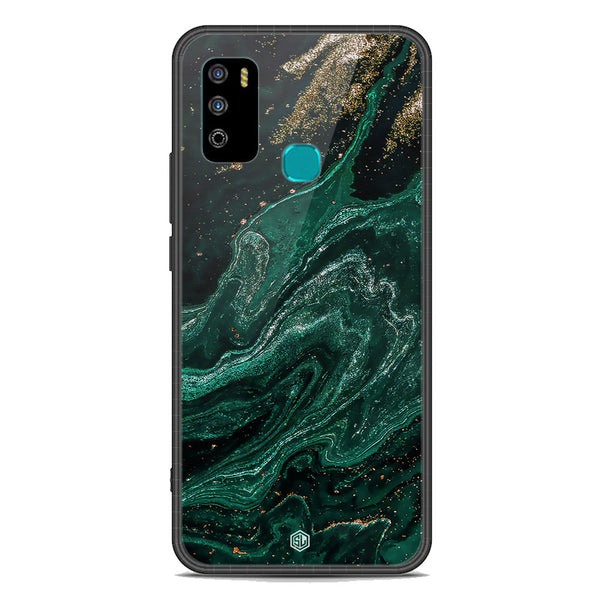 Marble Series Soft Phone Case - Premium Glass Case - Design 3 - Infinix Hot 9 Play