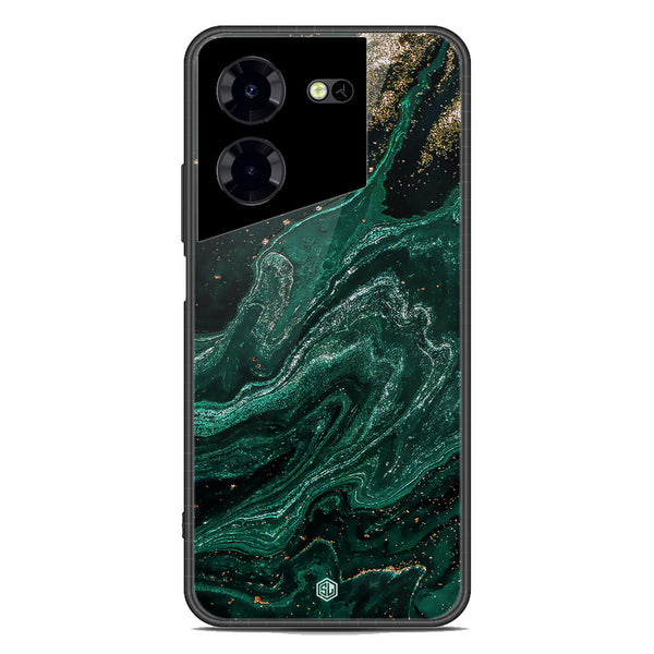 Marble Series Soft Phone Case - Premium Glass Case - Design 3 - Tecno Pova 5 Pro