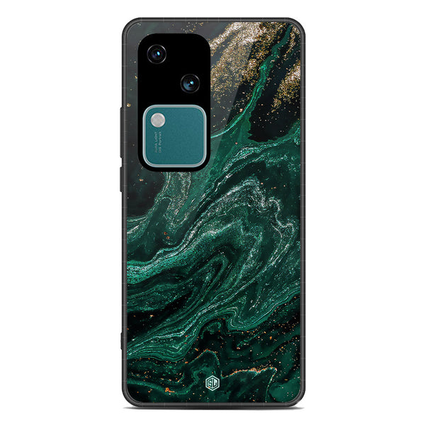 Marble Series Soft Phone Case - Premium Glass Case - Design 3 - Vivo V30