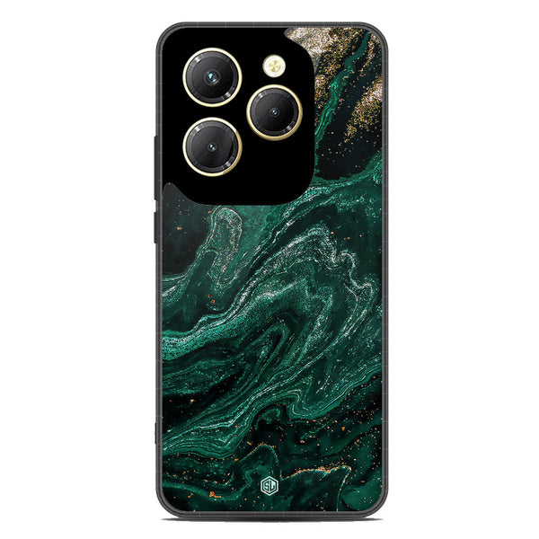 Marble Series Soft Phone Case - Metal Case - Design 3 - Infinix Hot 40