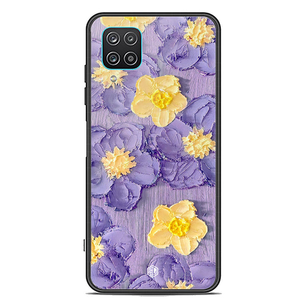 Floral Series Soft Phone Case - Premium Glass Case - Design 8 - Samsung Galaxy A12