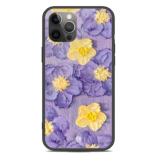 Floral Series Soft Phone Case - Premium Glass Case - Design 8 - iPhone 12 Pro Max