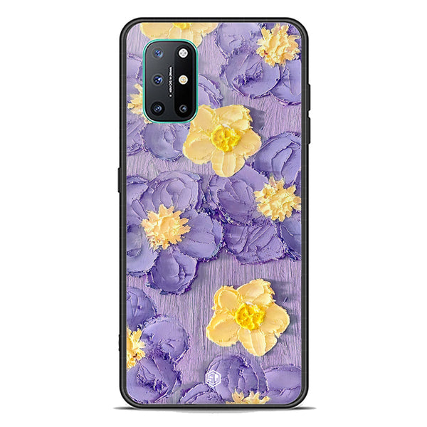 Floral Series Soft Phone Case - Premium Glass Case - Design 8 - OnePlus 8T