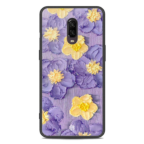 Floral Series Soft Phone Case - Premium Glass Case - Design 8 - OnePlus 6T