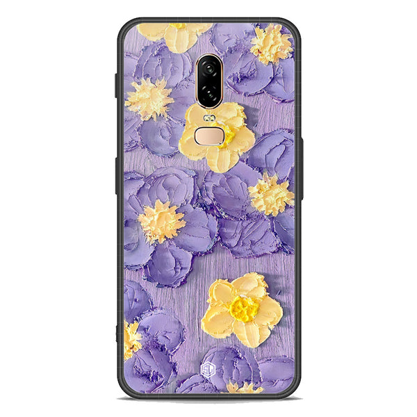 Floral Series Soft Phone Case - Premium Glass Case - Design 8 - OnePlus 6