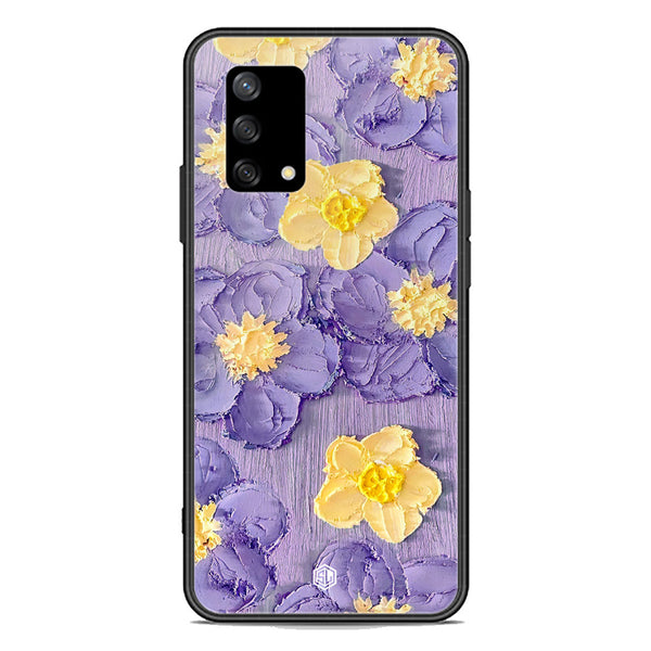 Floral Series Soft Phone Case - Premium Glass Case - Design 8 - Oppo F19