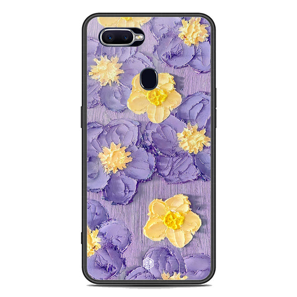 Floral Series Soft Phone Case - Premium Glass Case - Design 8 - Oppo F9 Pro