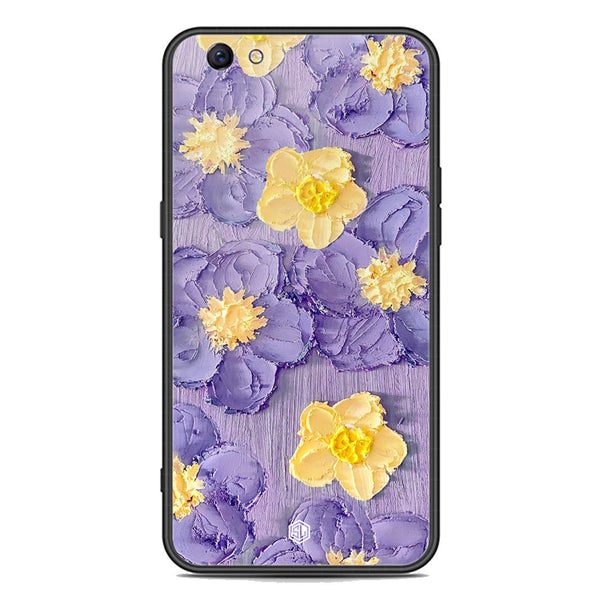 Floral Series Soft Phone Case - Premium Glass Case - Design 8 - Oppo F3 Plus
