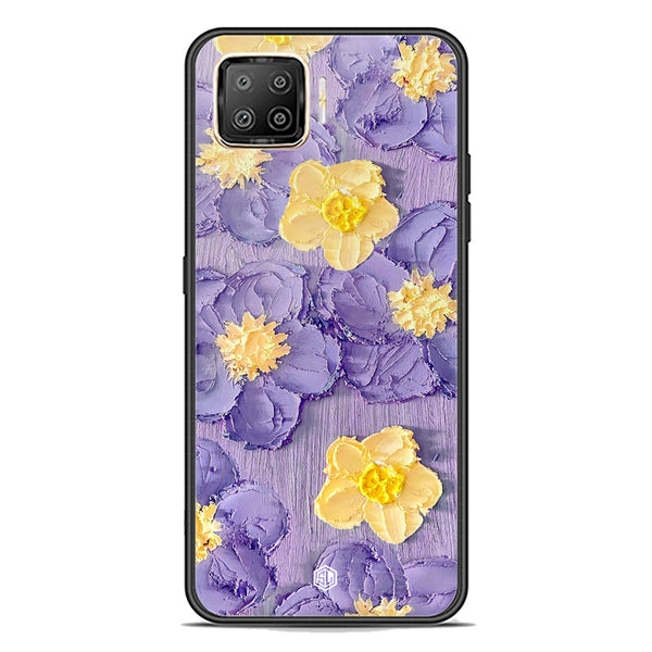 Floral Series Soft Phone Case - Premium Glass Case - Design 8 - Oppo A73