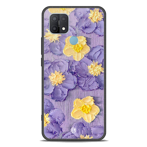 Floral Series Soft Phone Case - Premium Glass Case - Design 8 - Oppo A15